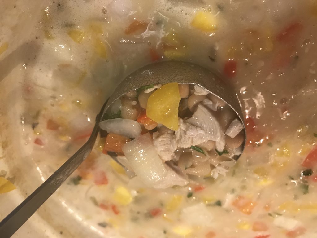 White chicken chili