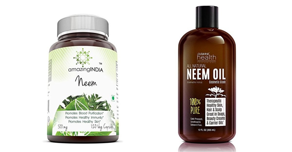 Neem oil and capsules